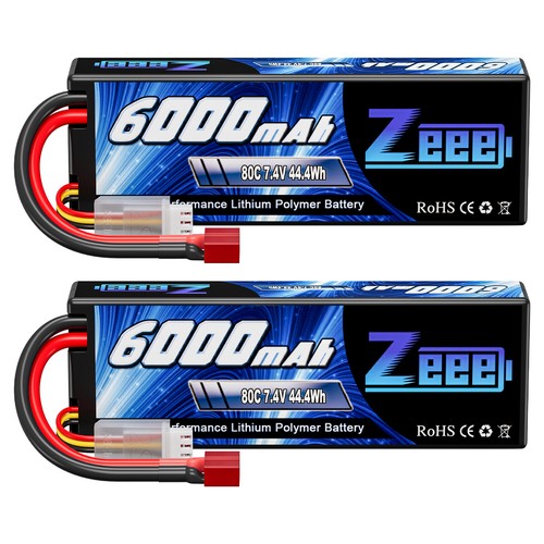 Zeee 6000mah 2s lipo - 2x,