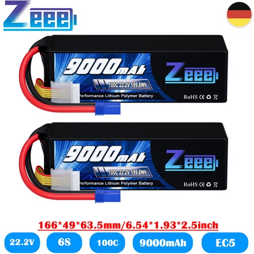Zeee 9000mah lipo akku - 2x,
